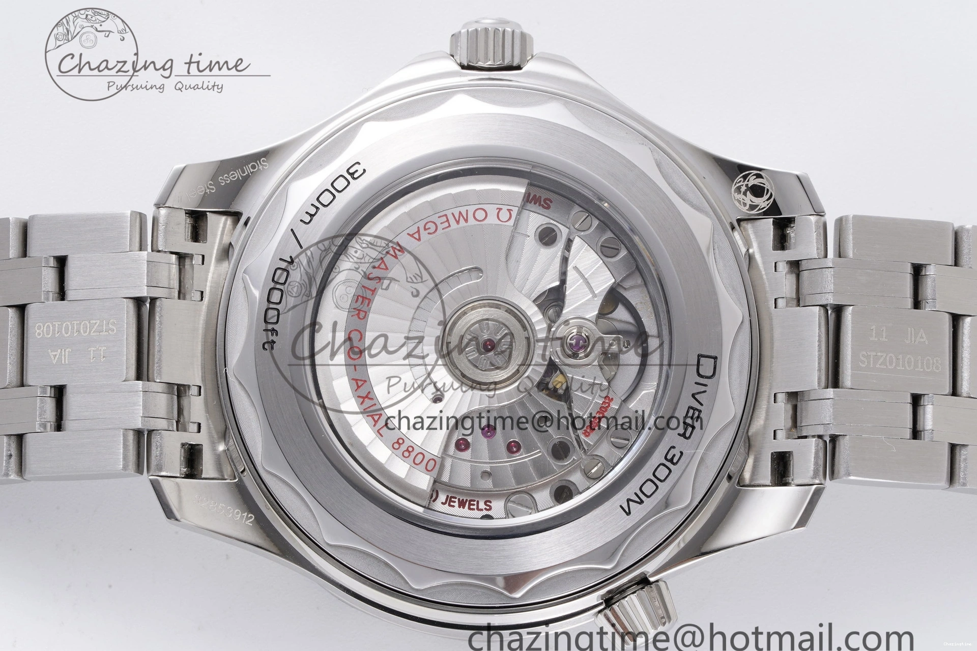 0123 Seamaster Diver 300M ZF 1:1 Best Edition Green Ceramic Green Dial on SS Bracelet A BestValue 7825